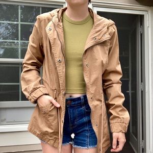 Khaki bomber jacket